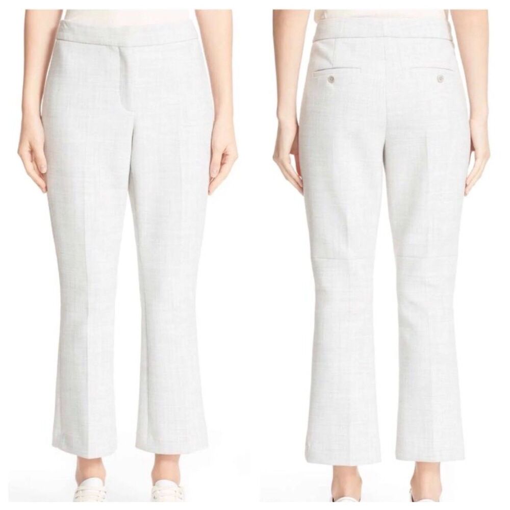 Theory Women's Cropped Pants in Light Gray